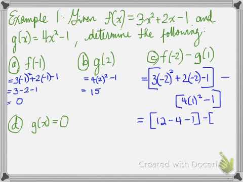 MCF3M and MCR3U 1.1 Function Notation Day 3 plus handout solutions part ...