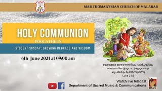 HOLY COMMUNION | MOST REV. DR. THEODOSIUS MAR THOMA METROPOLITAN | POOLATHEEN | 06.06.2021 | 9.00am