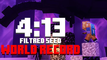 Minecraft Speedrun 4:13 WORLD RECORD [FSG]