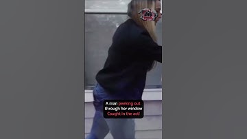 A Man Peeking Out Through Her Window | Scariest Things Caught on Camera