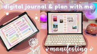 Digital journal & plan with me on samsung tab s7+  manifesting  digital planning september 2022