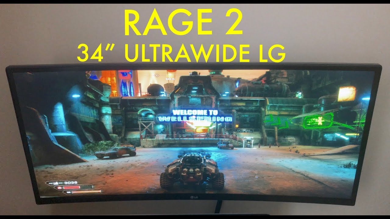 RAGE 2 on 34" LG 4K (21:9) Ultrawide + PS4 PRO YouTube