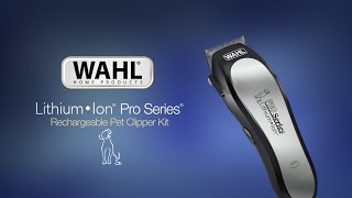 wahl pro series rechargeable pet hair clipper kit