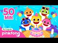 Aniversário do Bebê Tubarão 🎂 | Parabéns | +Completo | Pinkfong, Bebê Tubarão! Canções para Crianças