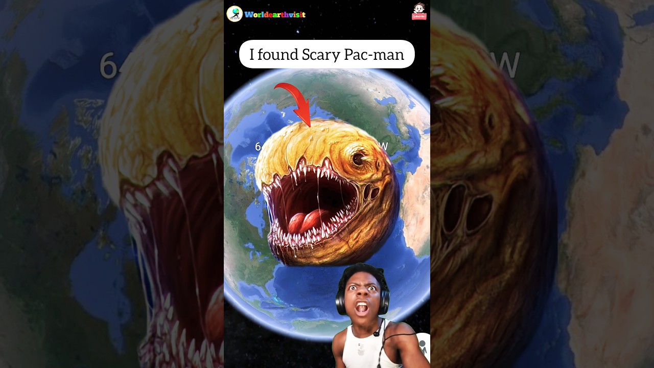 😶‍🌫️ I found scary pac-man part-6 on google maps and google earth 🌎 