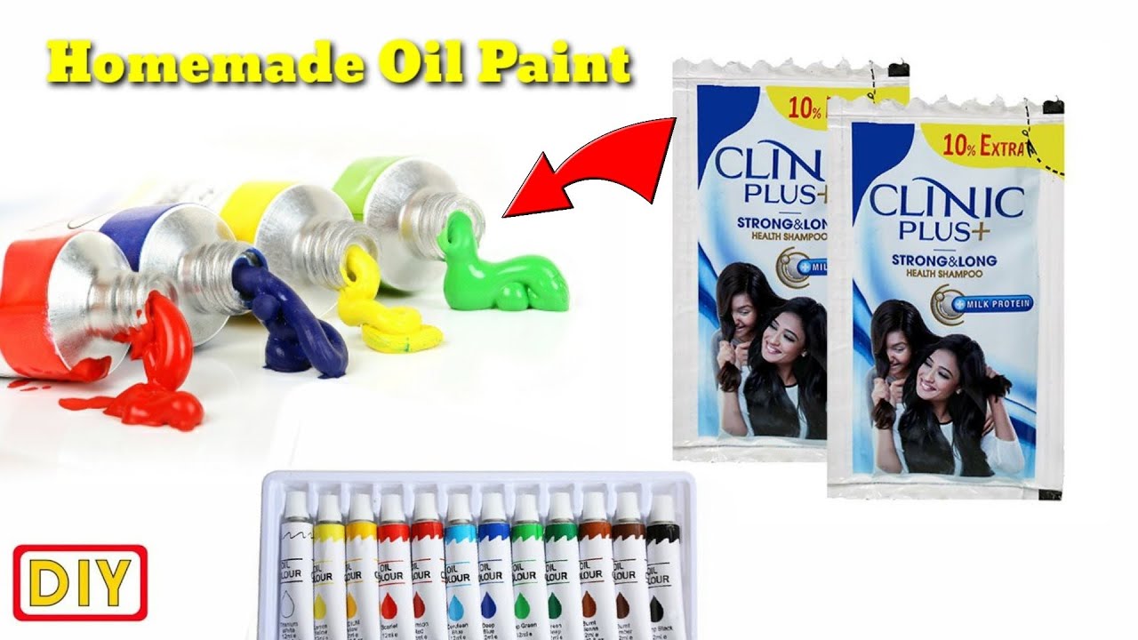 How to make paint/Homemade oil paints /diy oil paint/oil paint making