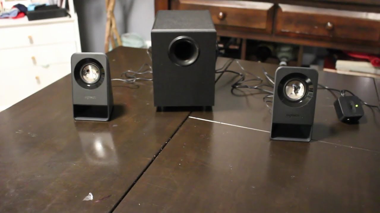 Unboxing and Review of the Logitech Z213 speakers YouTube