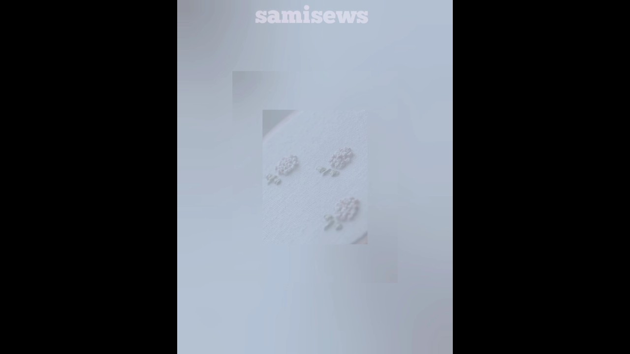 French knot embroidery ||French knot embroidery design