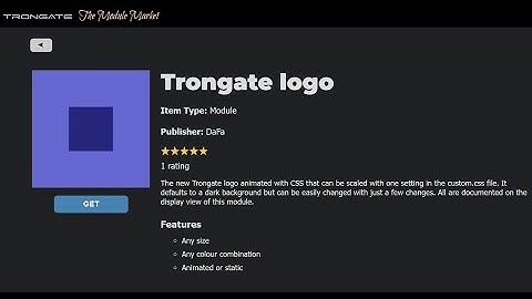Trongate Framework Logo Update