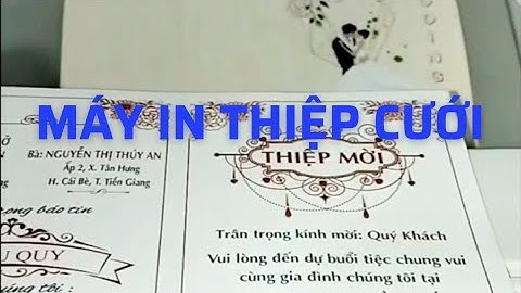 Máy In Thiệp Cưới, In Nhanh , Gọn ... Giá Rẻ.