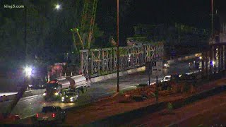SB I-5 to close overnight near Mountlake Terrace this weekend for light rail work