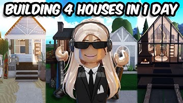 I BUILT 4 HOUSES FOR 4 SUBSCRIBERS in BLOXBURG