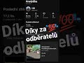 díky za 100 odběratelů