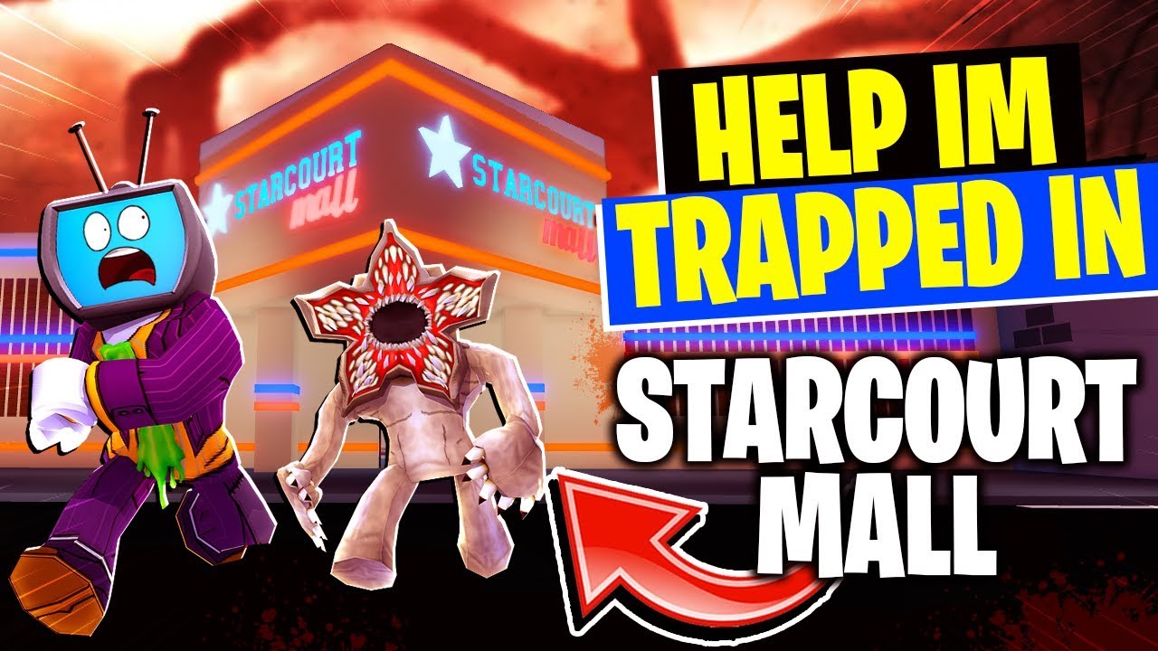 Help I Am Trapped In Stranger Things 3 In Roblox Escape Starcourt Mall - mall games on roblox