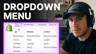 How to show drop down menu in Shopify (2026 update)