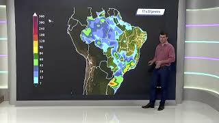 Previsão do tempo | Brasil 15 dias | Segunda quinzena de janeiro com pouca chuva no Nordeste
