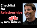 Checklist for Relationships - Tony Robbins motivation (MUST WATCH)