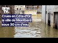 Ref:rmqmXRwCBhw Crues en c�te-d'or: la ville de montbard est sous les eaux