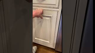 Handyman Kitchen Repair fixing a garbage bin in Villanova PA