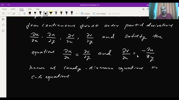 Cauchy Riemann equation in Cartesian form