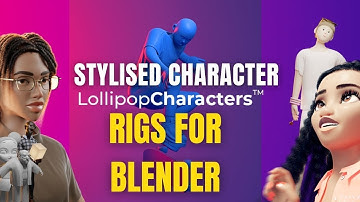 Fast Character Modeling | RIGS FOR BLENDER | Lollipop Characters for Blender | Character Creator
