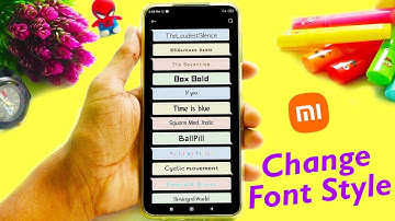 How to change font style in Xiaomi mobiles in tamil