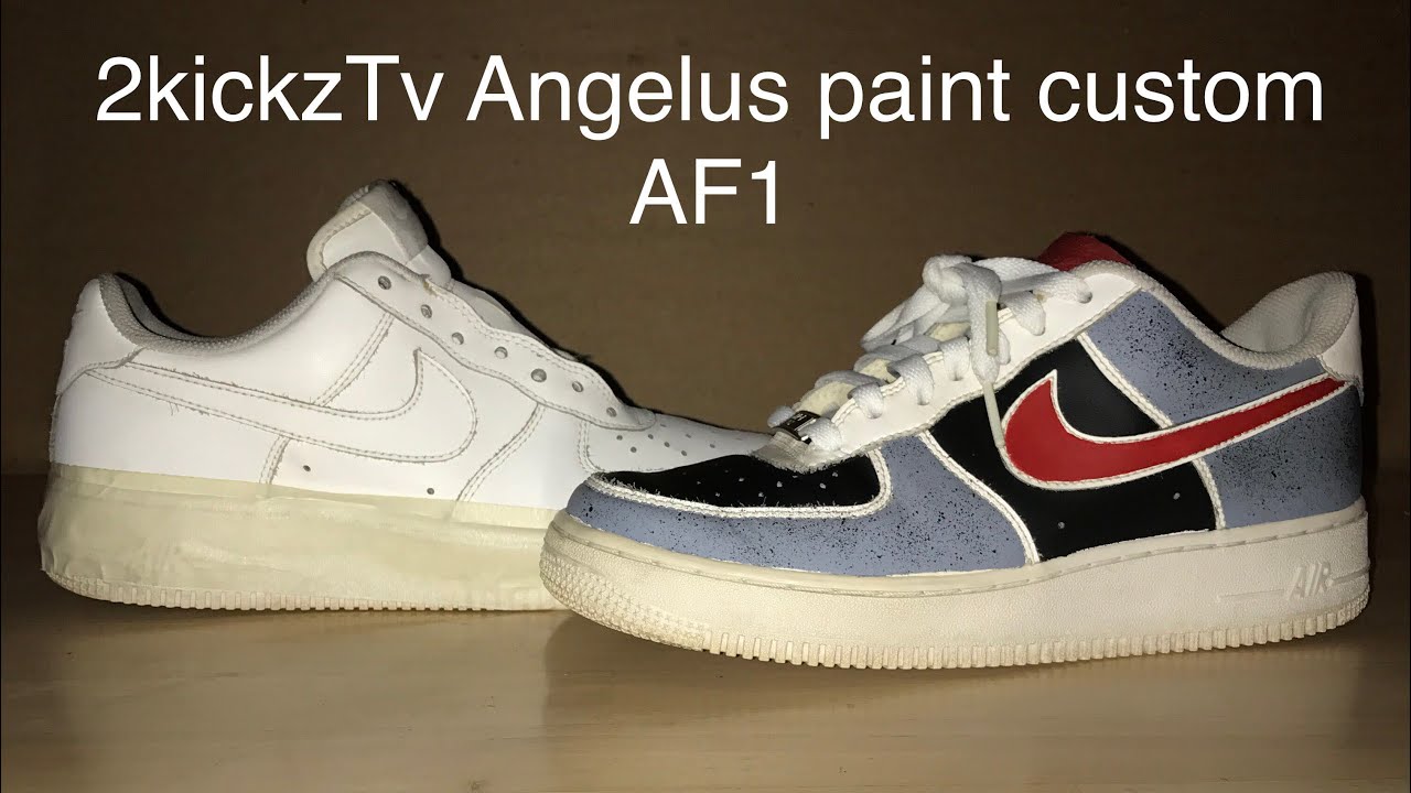 Angelus paint custom Air Force 1 low with ( 2kickzTv ) YouTube