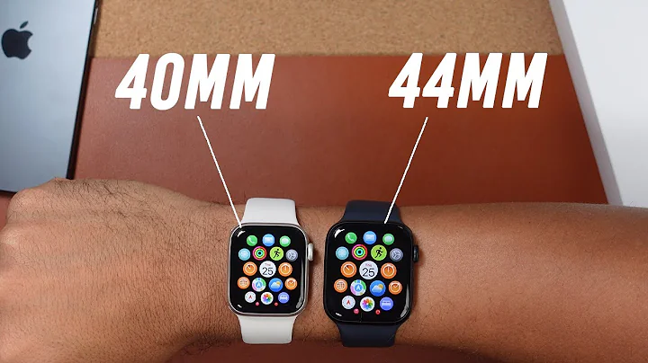 Apple Watch SE 3 Size Comparison On-Wrist (44mm vs 40mm)