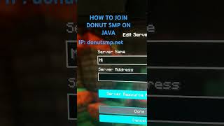 HOW TO JOIN DONUT SMP ON JAVA