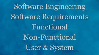 Software Requirements -Unit-2 (Software Engineering) JNTUH (B.Tech)