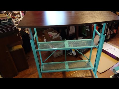 Folding Craft Table MAGIC! Double Your Workspace in SECONDS (Space Saving  Hacks) 