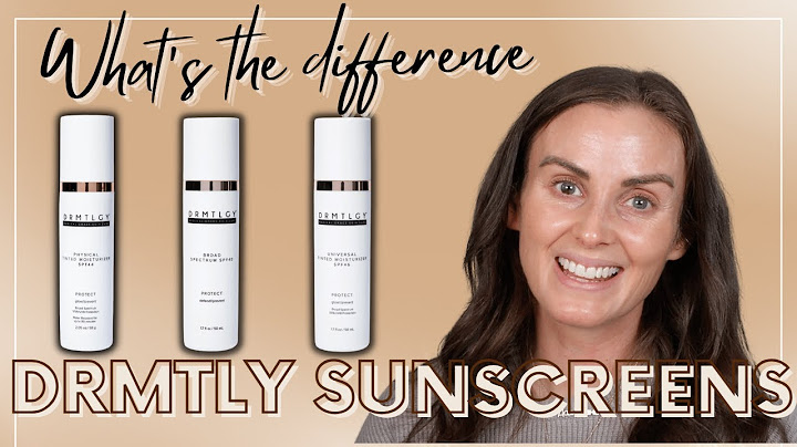 What are the 3 types of sunscreens?