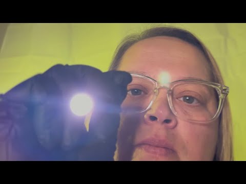 ASMR Medical & Eye Exam , Sensation Testing , Heart & Lung Checkup | Hospital & Doctor Roleplay