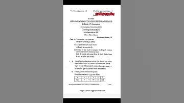 Mathematics 3 Rgpv 2024 Question Paper #m3 #mathematics3