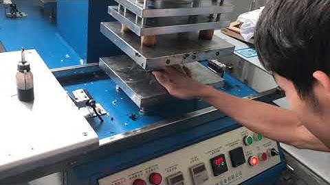 Embossing machine on PU/Leather