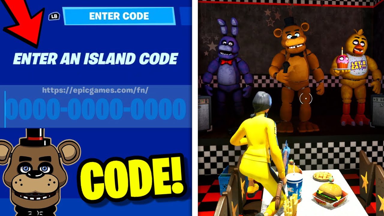 TOP 8 Best FIVE NIGHTS AT FREDDYS Maps  Fortnite Five Nights At Freddys Map  CODES 