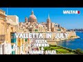 Valletta Street Tour 🇲🇹 | Summer Crowds, Festa Vibes &amp; Big Discounts | July in Malta 2025