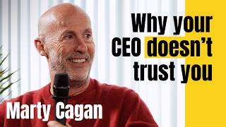 Marty Cagan (SVPG · INSPIRED, EMPOWERED, TRANSFORMED), asked for a book recommendation — 'I think it's better than Lean Startup'