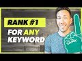 How to Rank for a Keyword in Google (Even the Tough Ones!)