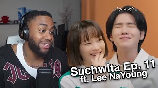 SUGA&#39;s FIRST FEMALE GUEST! (EP.11 SUGA with 이나영 Reaction!)