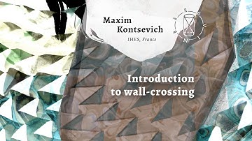 Maxim Kontsevich "Introduction to wall-crossing" | The Vinberg Lecture