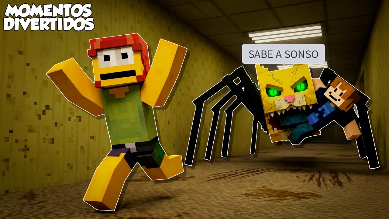 ENTRAMOS A LOS BACKROOMS EN MINECRAFT (MOMENTOS DIVERTIDOS)