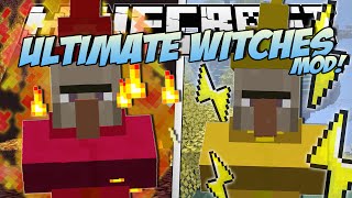 Minecraft | ULTIMATE WITCHES MOD! (Fire Meteors, Lightning Golems & More!) | Mod Showcase