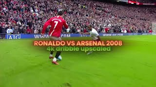 Ronaldo dribbling vs Arsenal| 4k UHD| upscale #cristianoronaldo