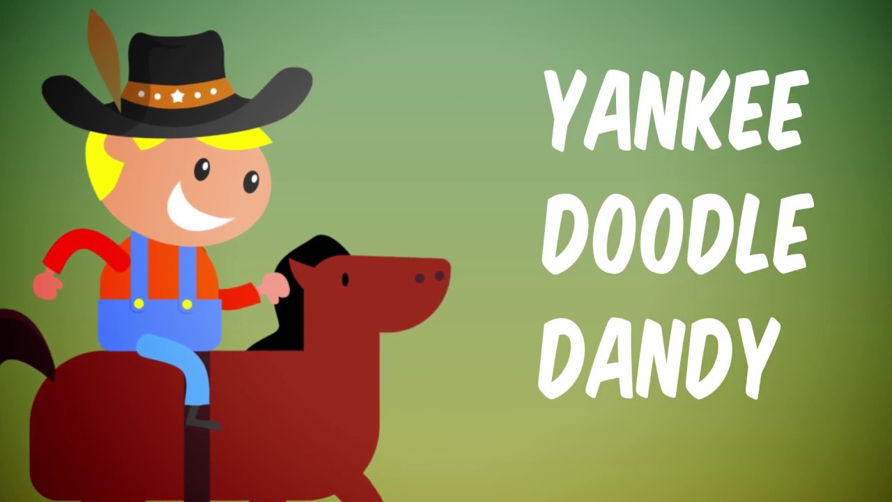 Yankee Doodle went to town riding on a pony Nursery Rhyme Children Kids Songs Sing a long