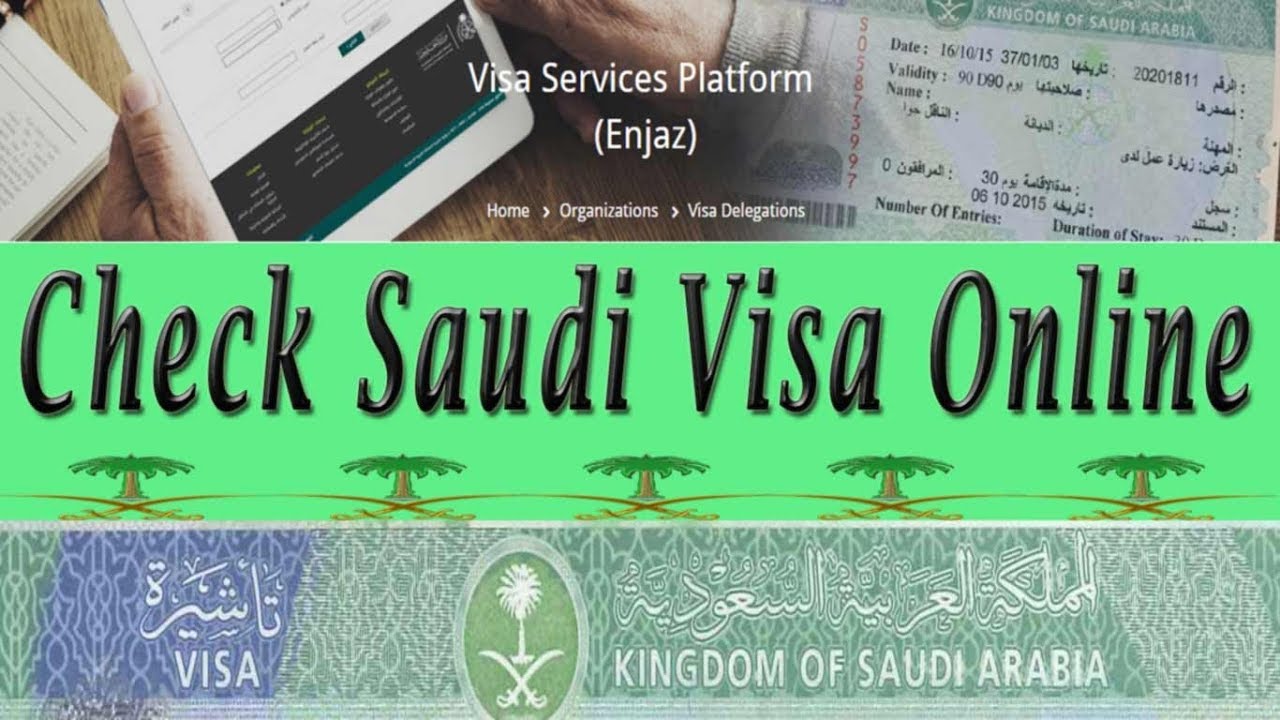 HOW TO CHECK SAUDI ARABIA VISA - YouTube