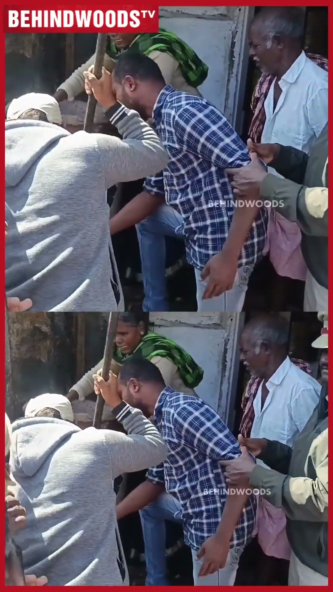 'Sir, Pls Sir... கடைய காலி பண்ணிடுறோம்..விட்டுடுங்க..' அதிகாரியிடம் கெஞ்சிய தொழிலாளி
