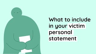 What to include in your victim personal statement