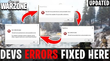 How To Fix Call Of Duty Warzone Crash on Startup, DEV Errors, DirectX Errors, Warzone Crashing 2021