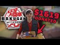 We've given away $1619.69 of BAKUGAN to CHARITY???  |  Bakugan Battle Planet Donation Drive